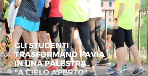 Gli studenti trasformano Pavia in una palestra "a cielo aperto" (Video)