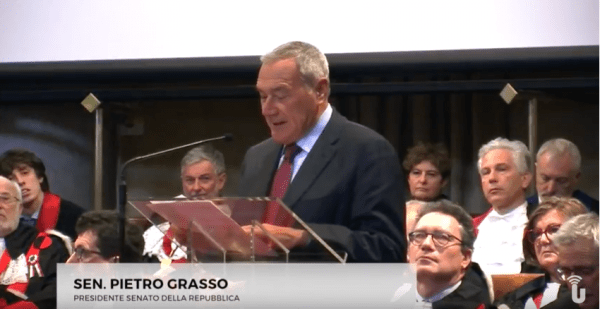 Intervento del Presidente del Senato Pietro Grasso all'Università di Pavia & Cerimonia integrale Inaugurazione Anno Accademico 2017/2018 (Video)