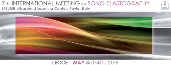 3 e 4 maggio - 7th International Meeting on Sono-Elastography