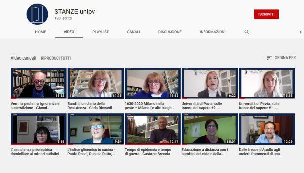 I nuovi contributi della settimana per "STANZE_unipv" il video-magazine dell'Università di Pavia