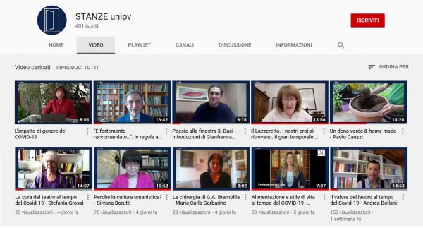 I nuovi contributi della settimana per "STANZE_unipv" il video-magazine dell'Università di Pavia