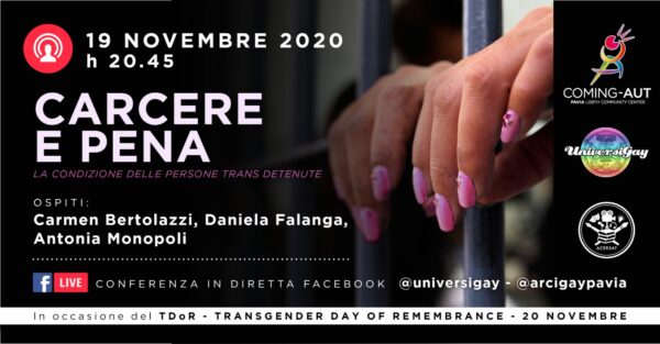 19 novembre - Carcere e pena. La condizione delle persone trans detenute