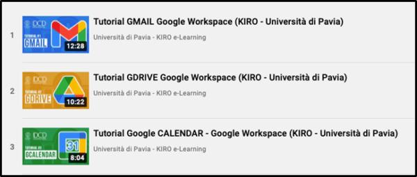 Online i Tutorial dedicati a Google Workspace