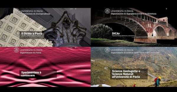 Parte il nuovo ecosistema Web di Unipv: online i primi 12 nuovi siti