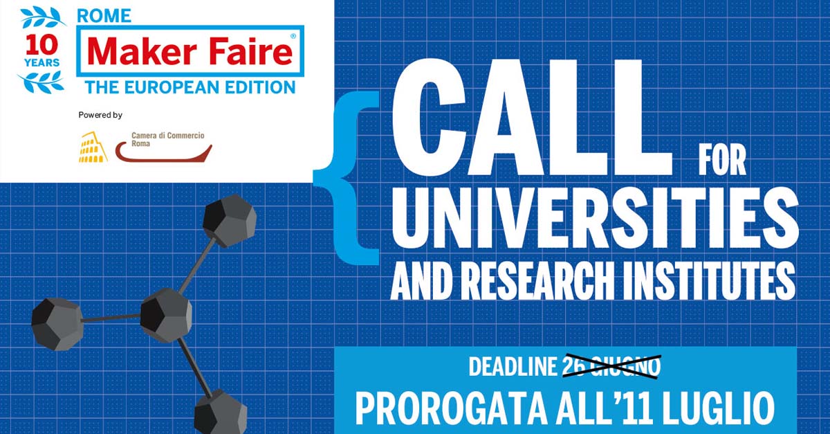 Maker Faire Rome: Call for Universities and Research Institutes 2022