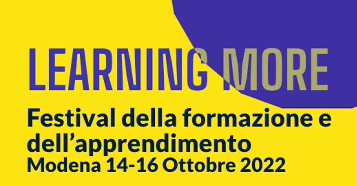 Dal 14 al 16 ottobre - Prof.ssa Zanetti Unipv al Festival della formazione e dell’apprendimento