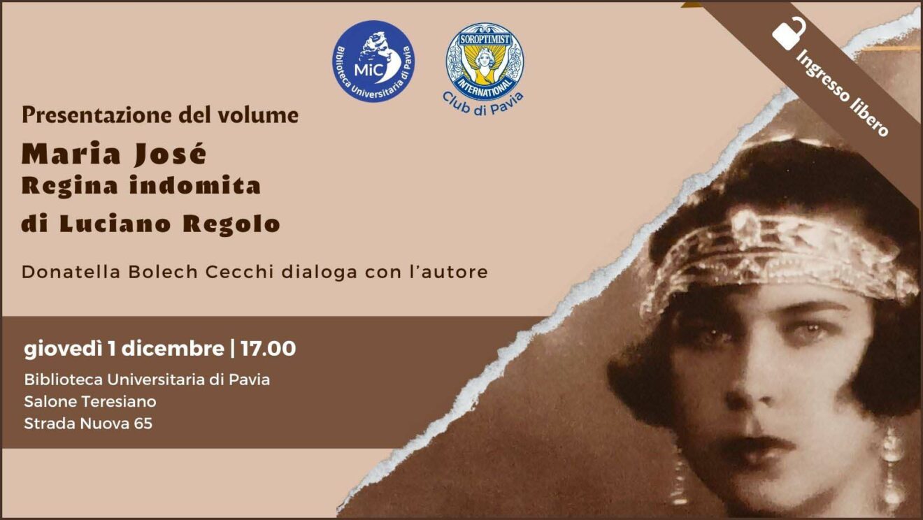 1 dicembre - Presentazione del volume ＂Maria José regina indomita＂