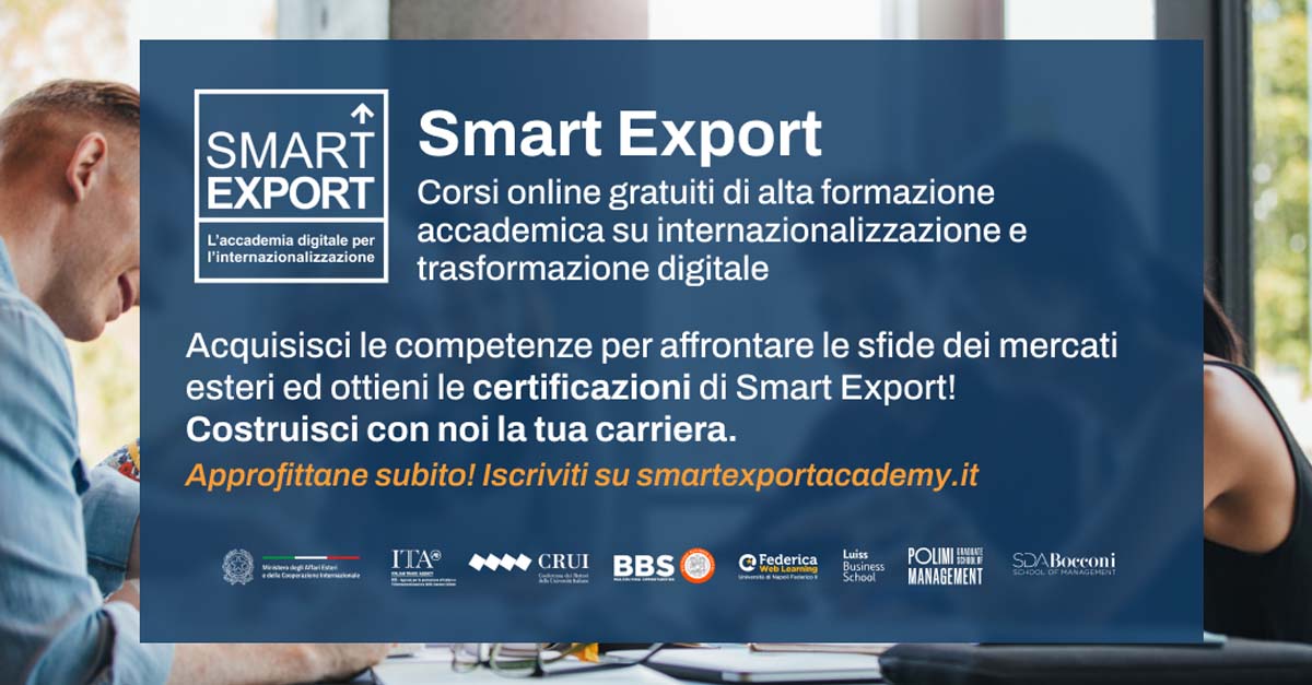 Al via Smart Export – L’accademia digitale per l’innovazione