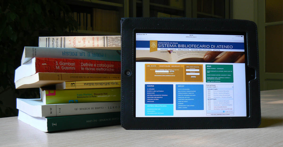 Manuali universitari Zanichelli e CEA: nuova piattaforma di prestito digitale per gli studenti Unipv