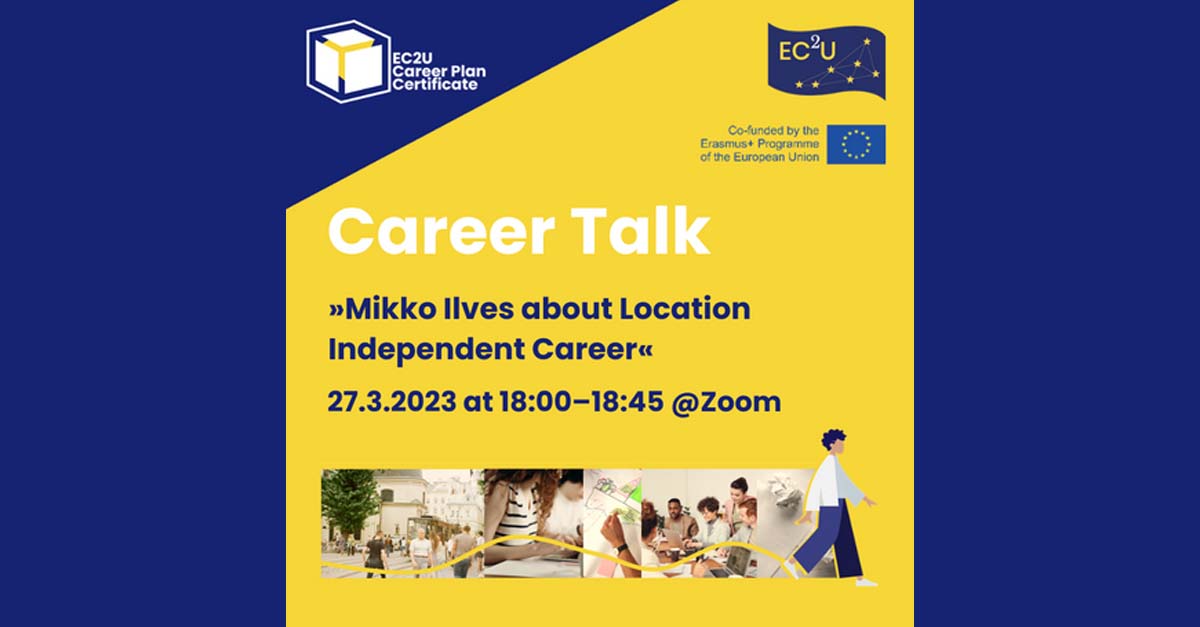 27 marzo - EC2U Career Talk: Location Independent Career