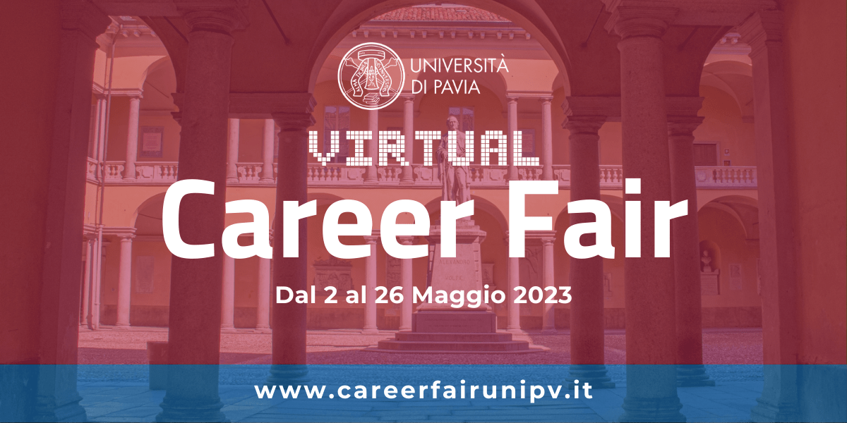 A maggio la Virtual Career Fair dell'Università di Pavia: già pubblicati 550 annunci per 940 posizioni