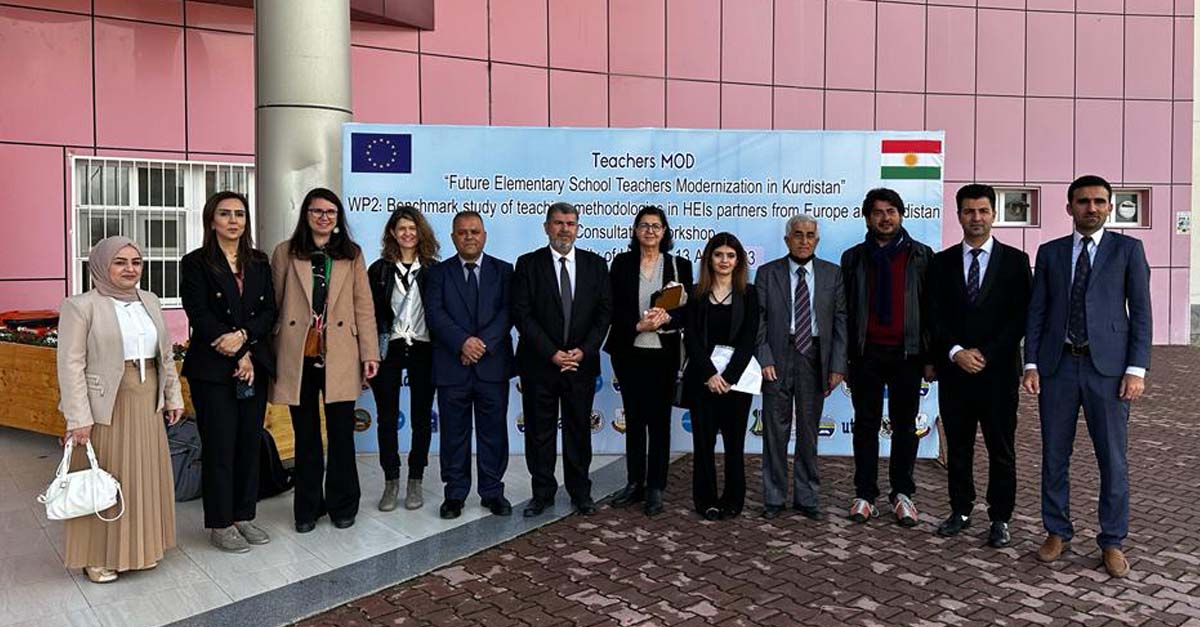 Team Unipv all'Università di Halabja per il progetto TeachersMOD