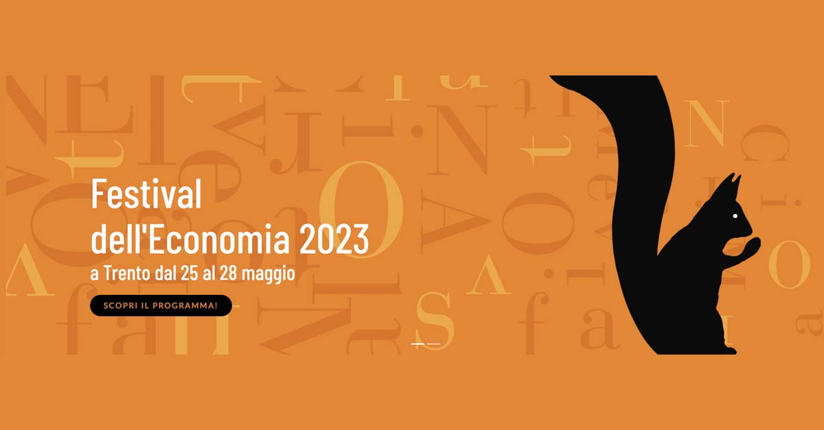 Dal 25 al 28 maggio - Prof.ssa Rossi Unipv al Festival dell'Economia di Trento