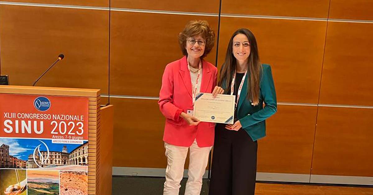 Dottoranda Unipv vince il Premio Miglior Comunicazione orale al Congresso SINU